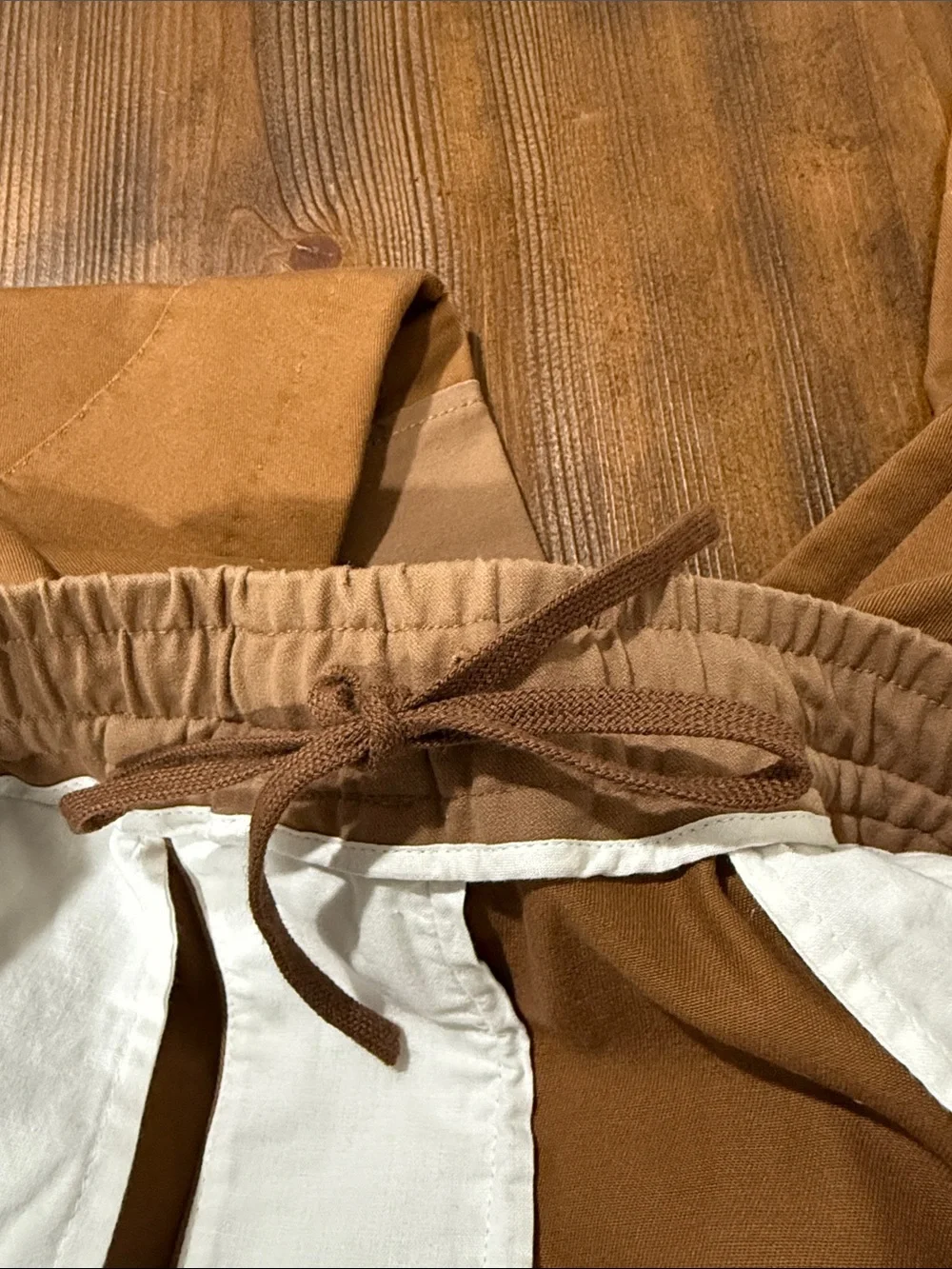 Gucci Military Drill Brown Cotton Elastic Tapered Pants Size 46